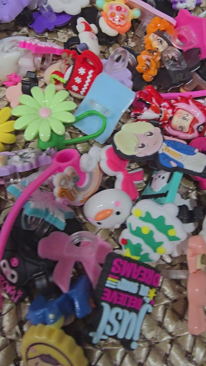 Pen and Straw topper Clearance pack of 60pcs mix