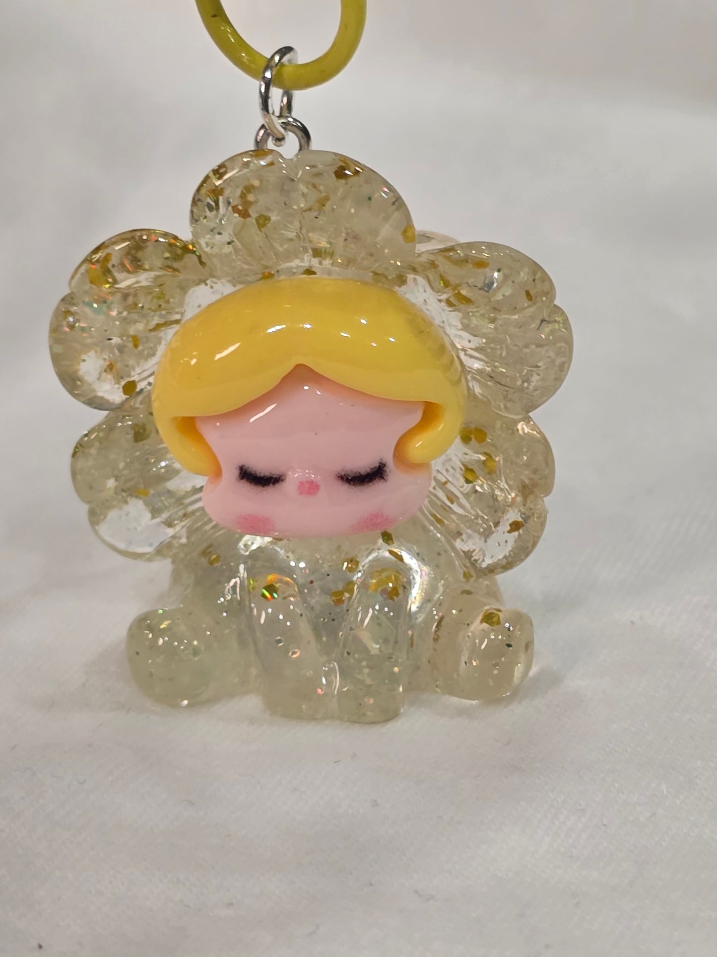 SP Flower yellow - 3D Charms Keychain