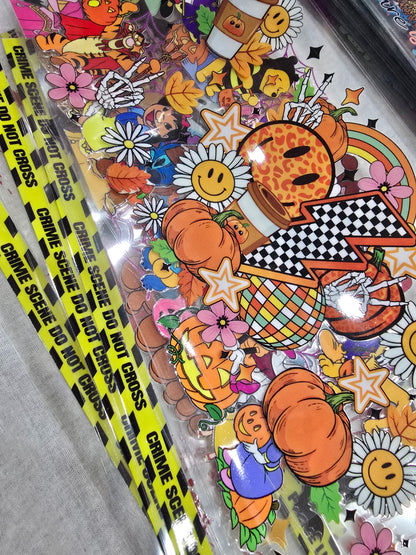 UV DTF wrap Halloween Design Mix no repeat