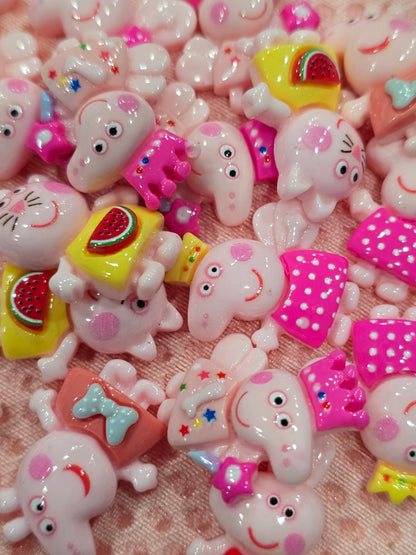 Peppa pig mix charms