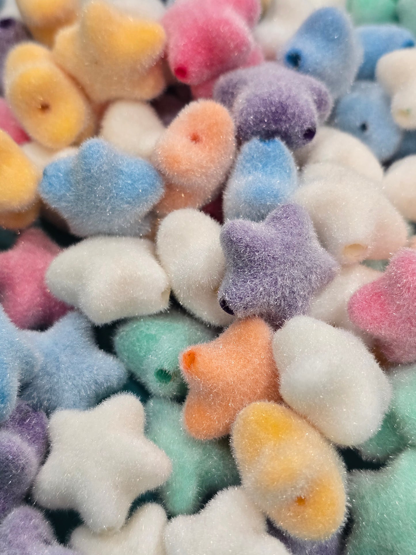 Fuzzy stars beads