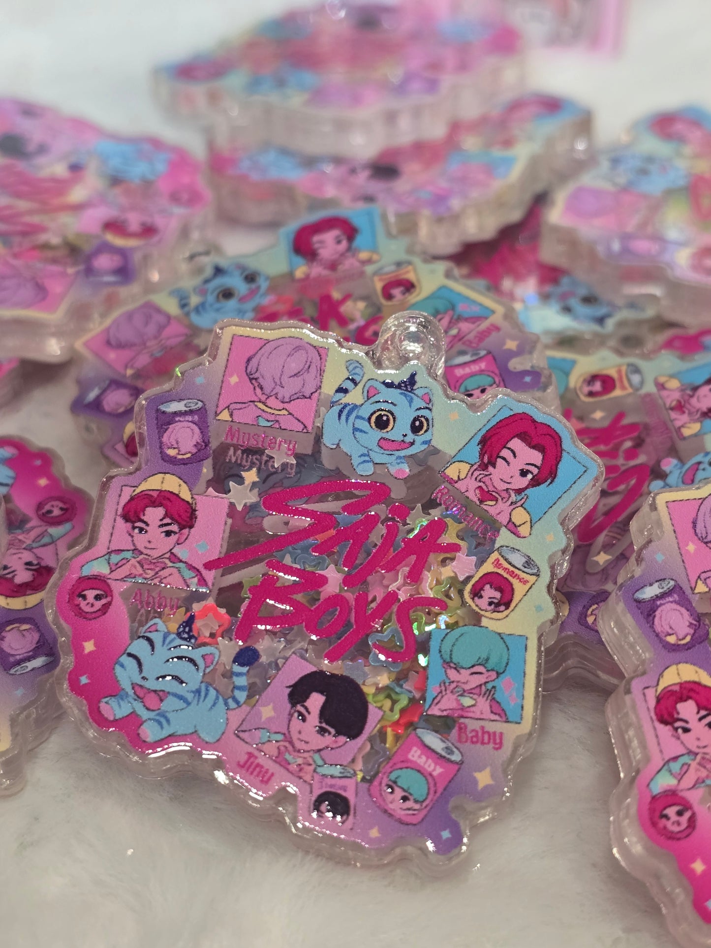 KPDH- Saja boys with cat  Acrylic Shaker