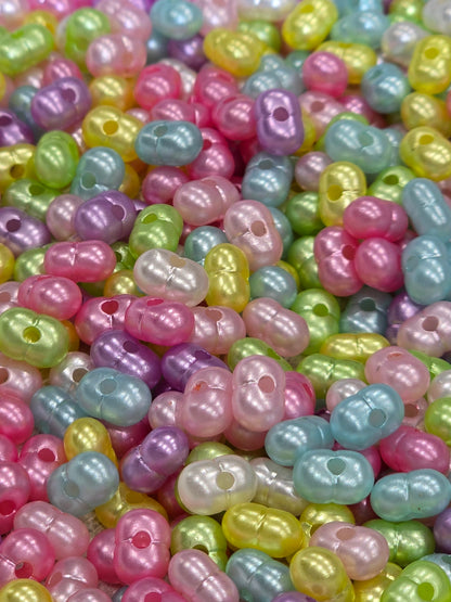 Peanut beads pastel colors- 4mm 50grams