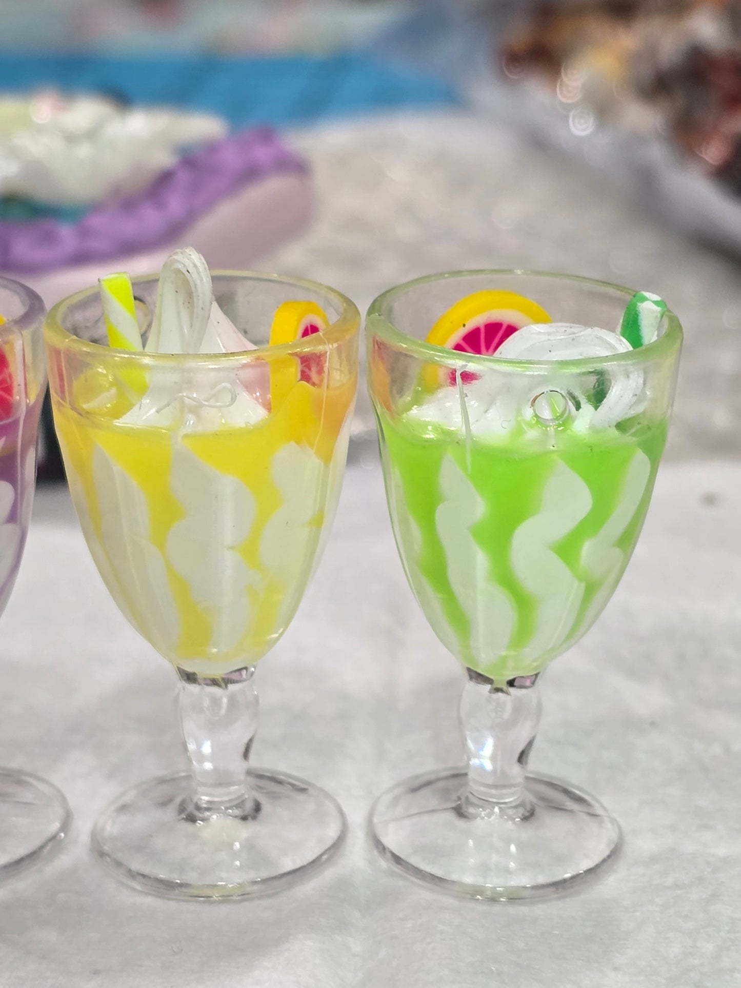 3D Summer Frappe Drinks Charms