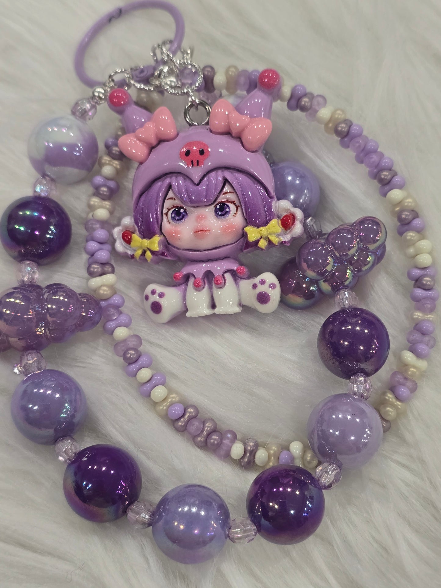 Purple SP phone charm