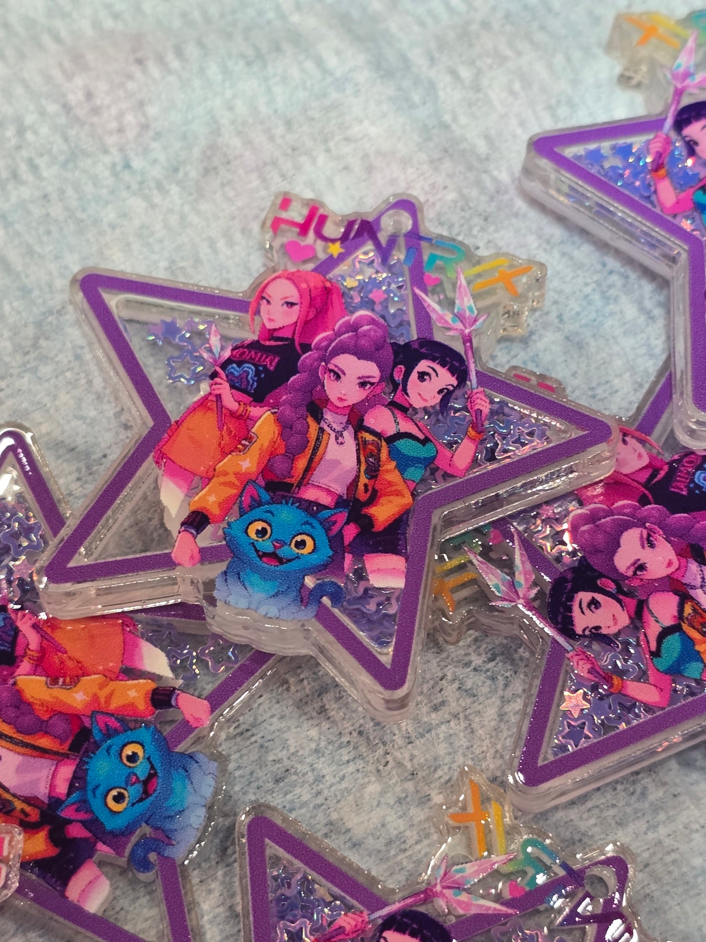 Huntrix Kpop Demon Hunter- Acrylic shaker Set of 5pcs