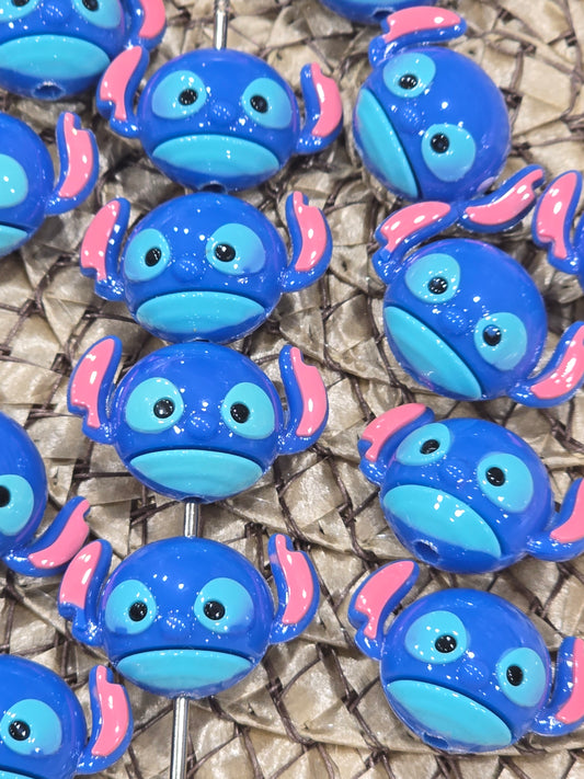 3D Blue Ailen - 5pcs/pack