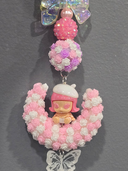 Handmade with love moon  popmart keychain/car chain