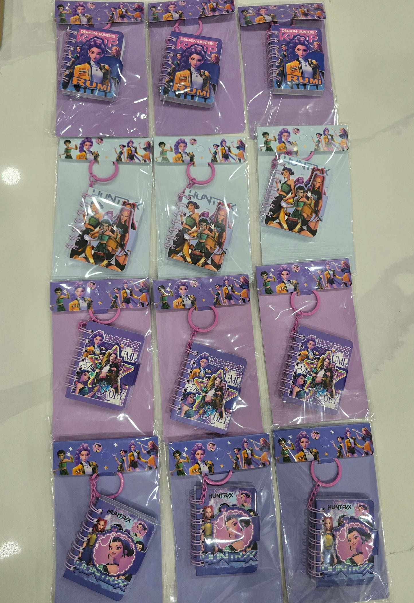 Kp0p Demon Hunter Huntrix Mini Notebook keychain