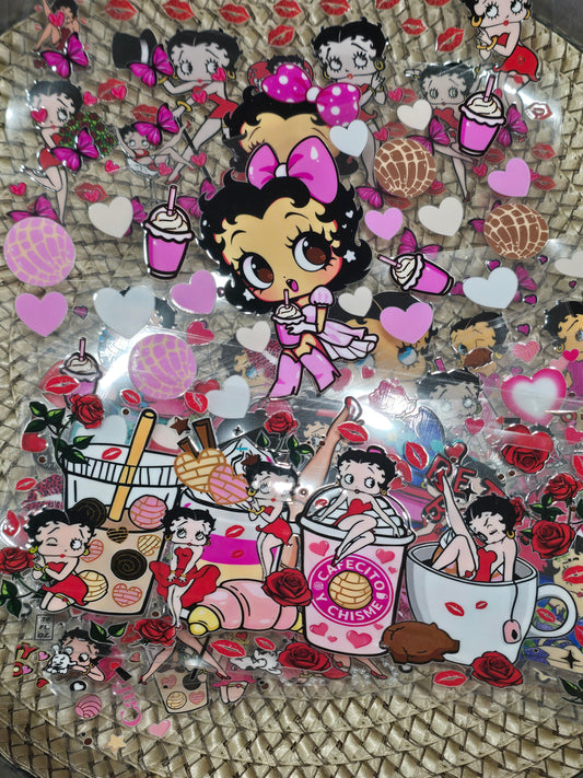 Betty UV DTF Wrap 16oz Bundle mix 10pcs