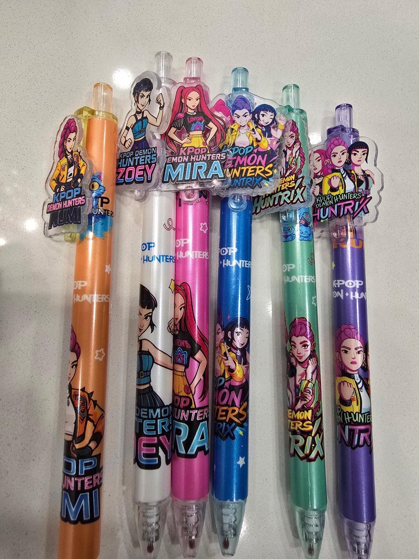 Kpop DeMon HunTer Huntix gel pen set 6pcs