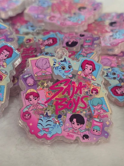 KPDH- Saja boys with cat  Acrylic Shaker