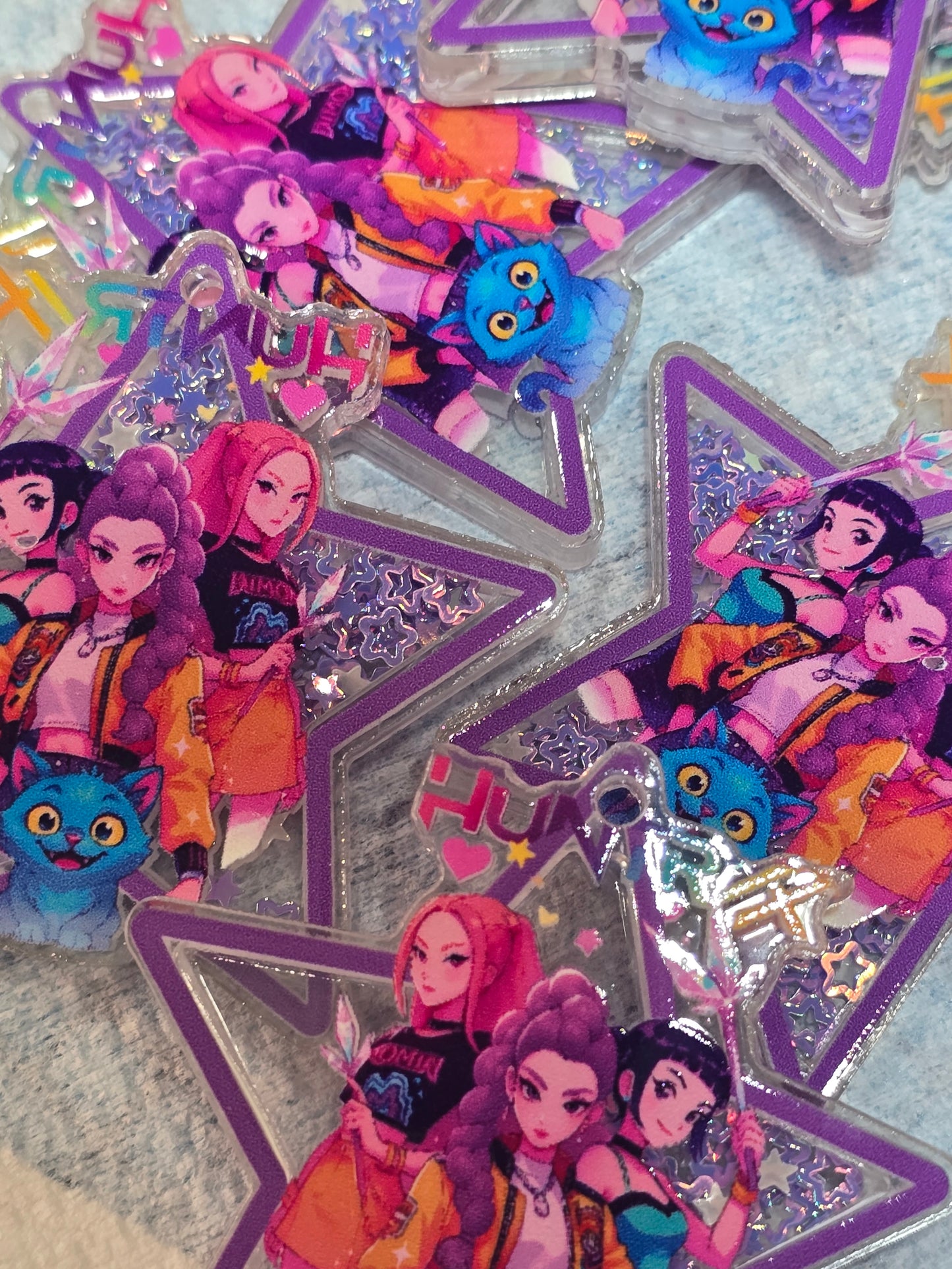 Huntrix Kpop Demon Hunter- Acrylic shaker Set of 5pcs