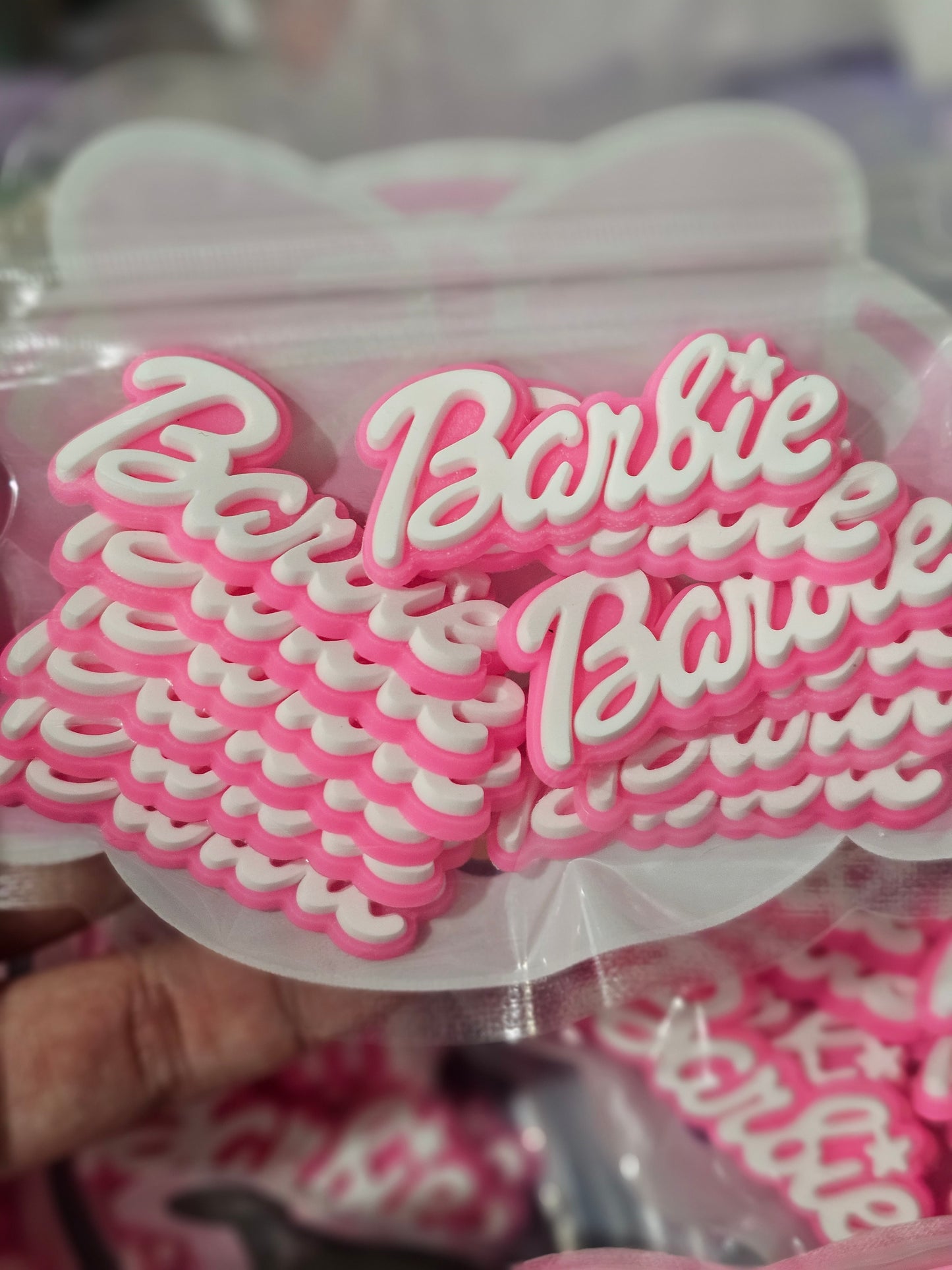 Barbie Pink- Soft Charms set of 12pcs