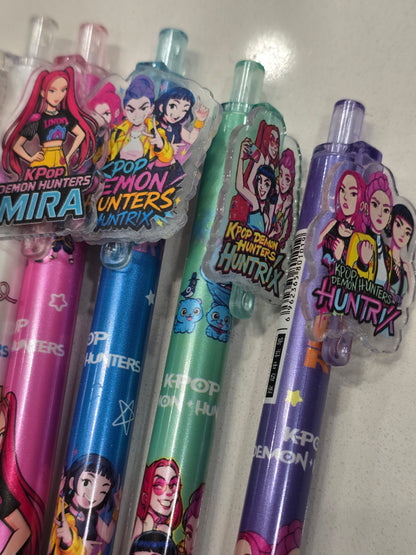 Kpop DeMon HunTer Huntix gel pen set 6pcs