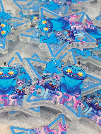 Derpy Kpop Demon Hunter Cat- Acrylic shaker Set of 5pcs