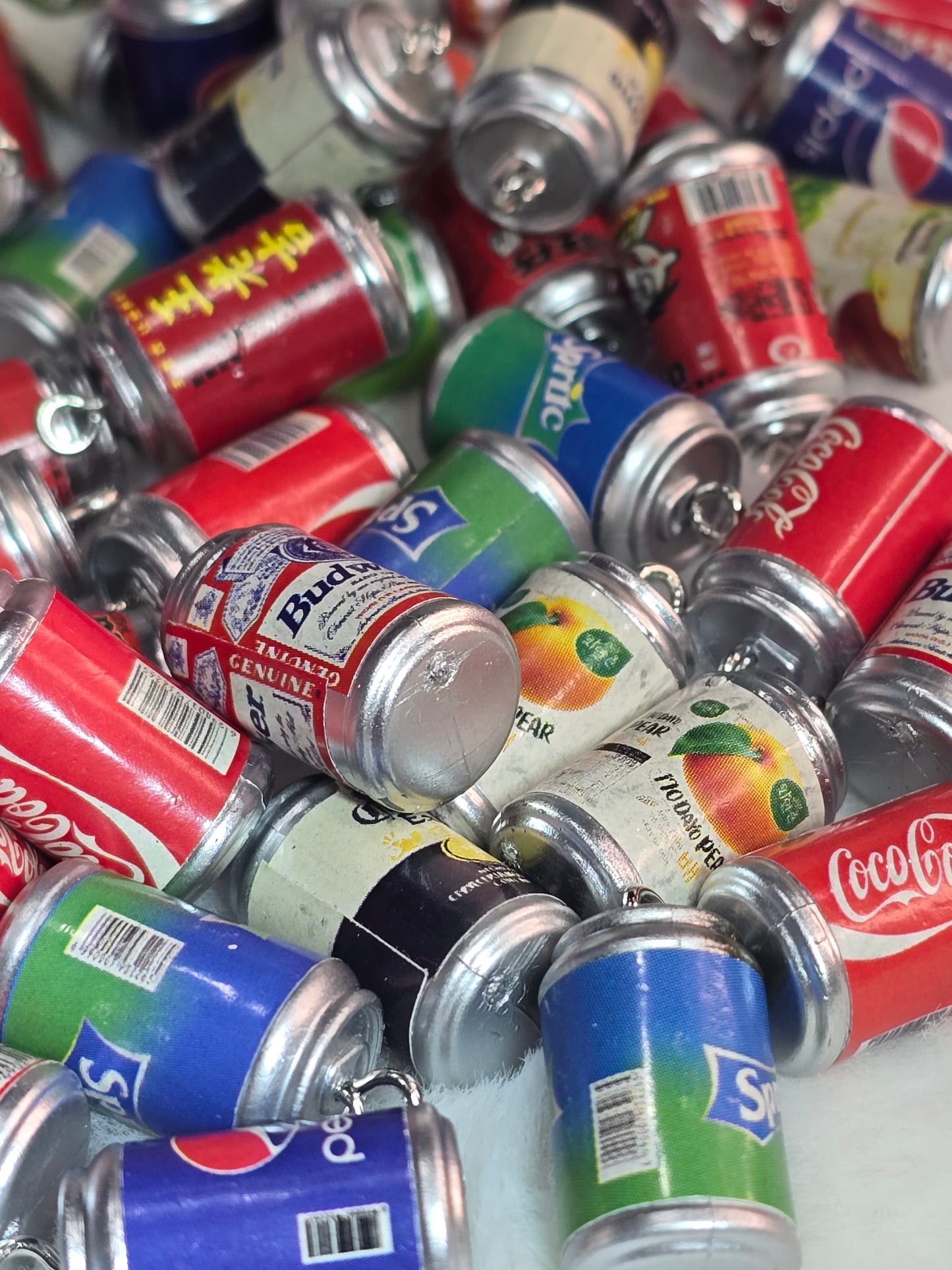 Soda pop resin charms with hook