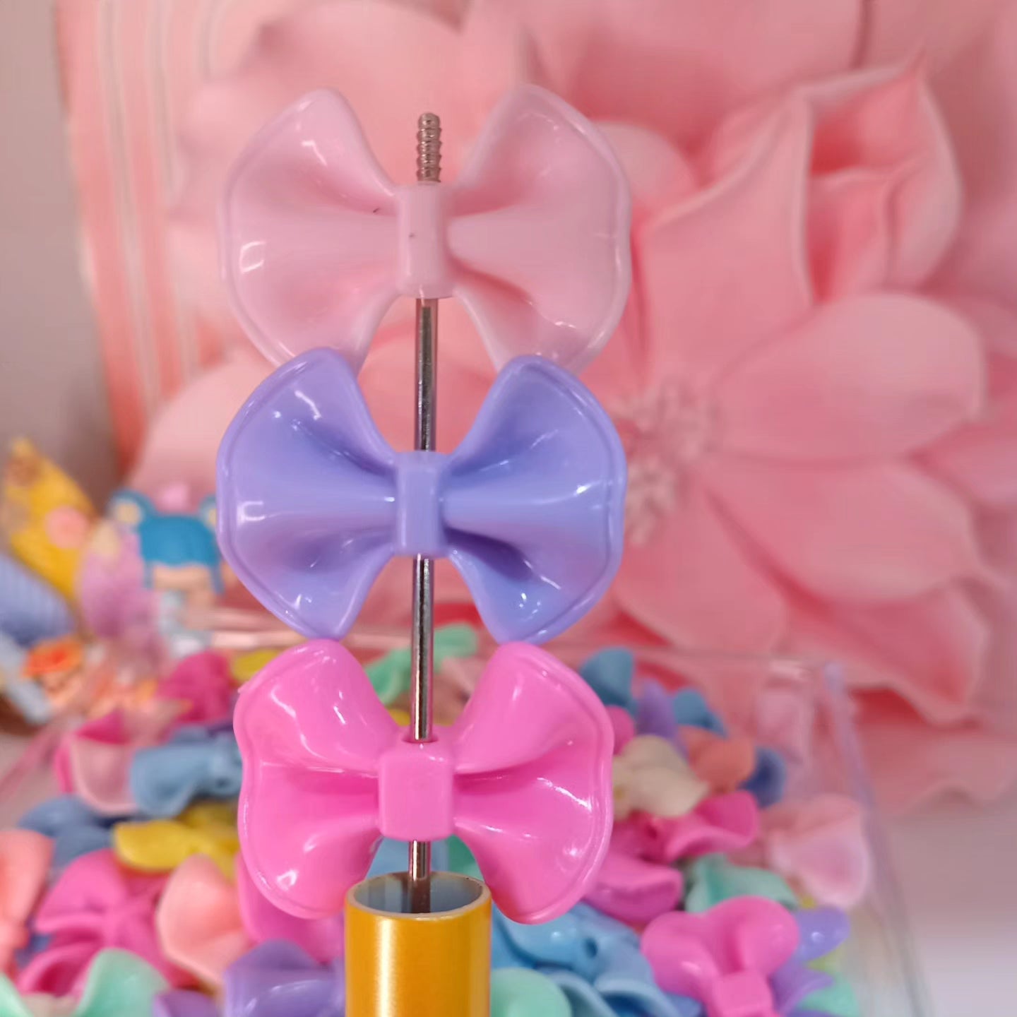 Pastel Color Bows (fit beadable pen)