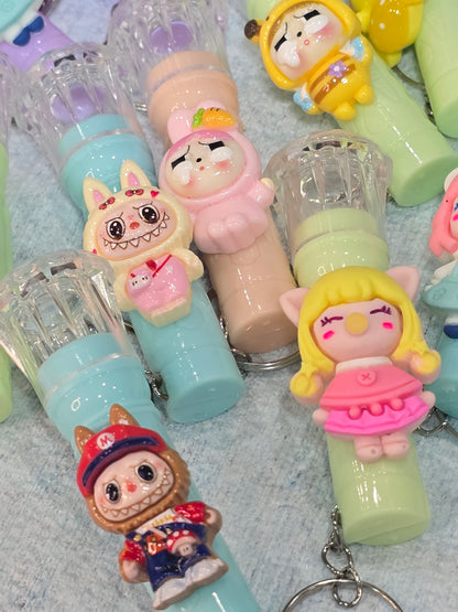 Popmart and Sansan set of 3 mini flashlight