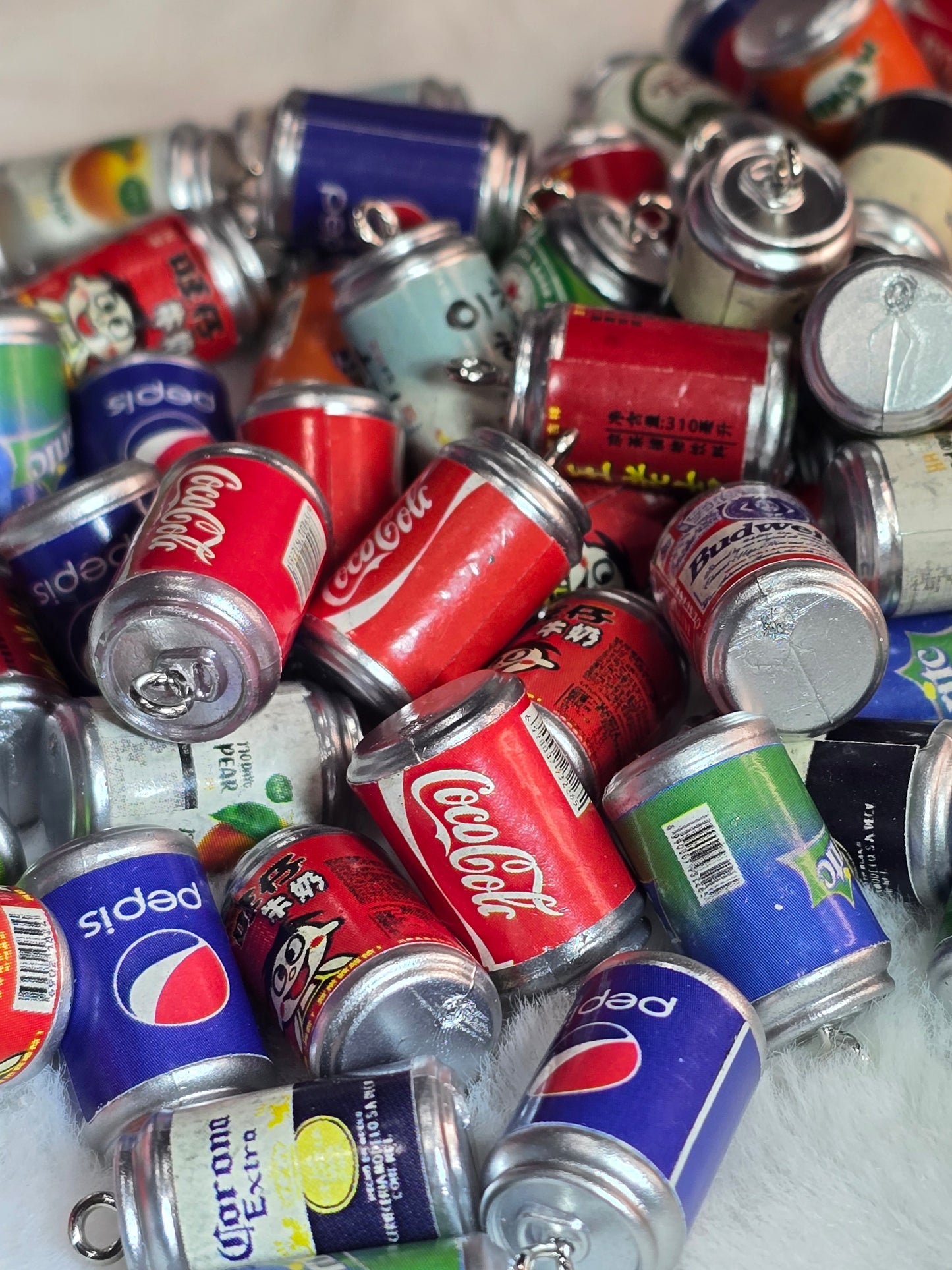 Soda pop resin charms with hook