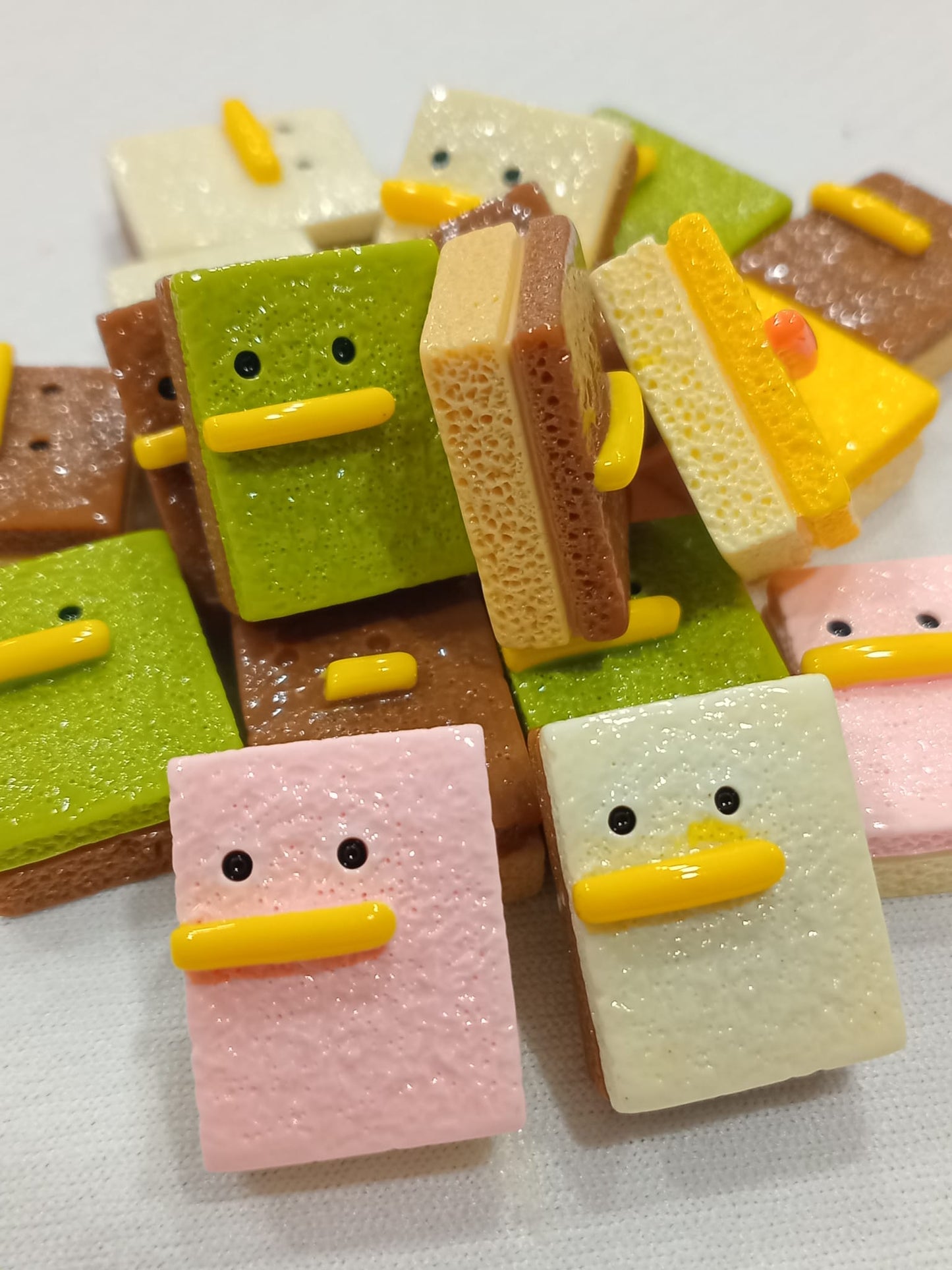 Cute biscuit blocks charms