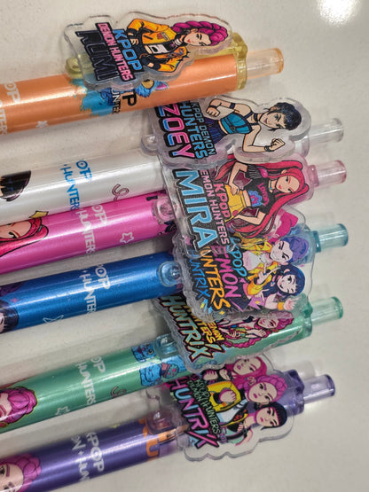 Kpop DeMon HunTer Huntix gel pen set 6pcs