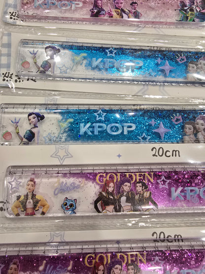 Kpop glittery shaker ruler