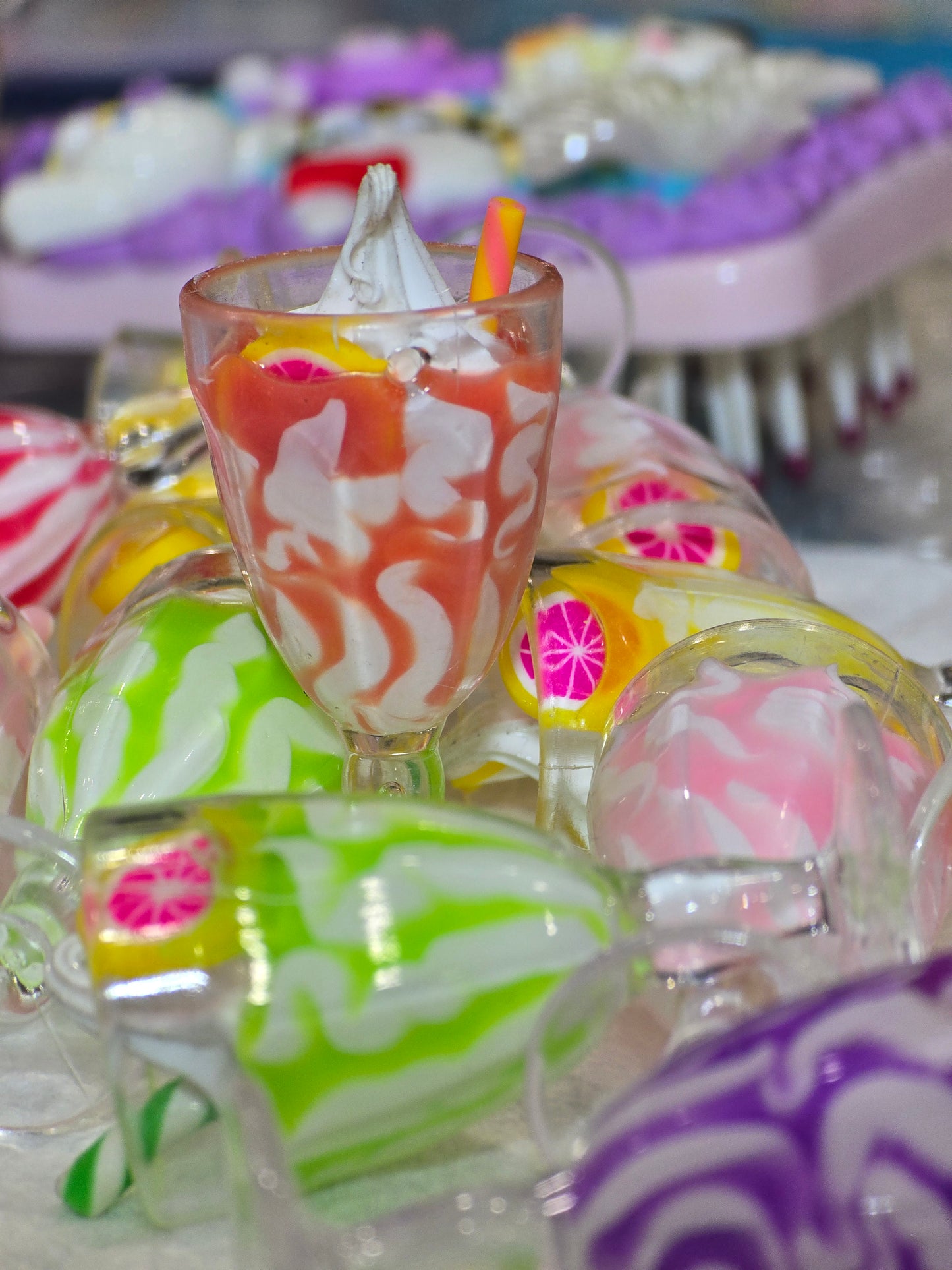 3D Summer Frappe Drinks Charms