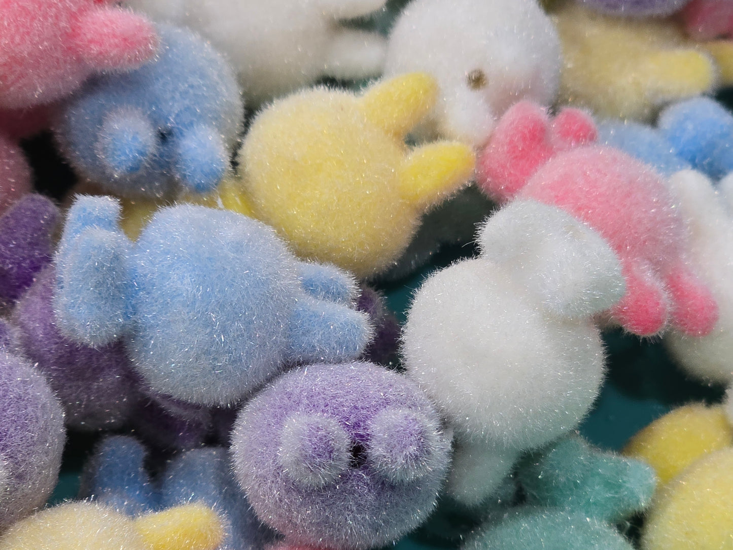 Fuzzy la bubu monster  beads 16mm