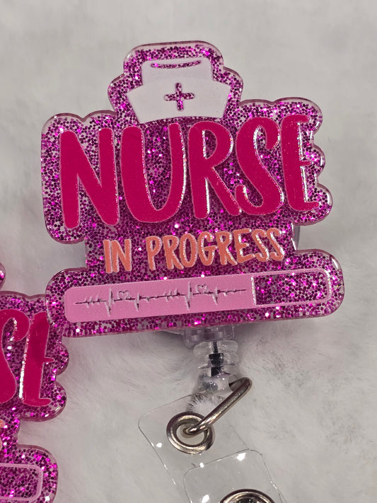 Badge Reels Nurse in progress