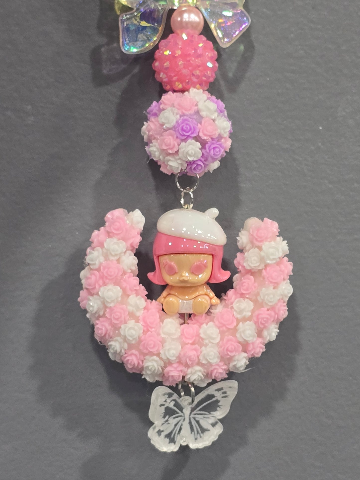 Handmade with love moon  popmart keychain/car chain