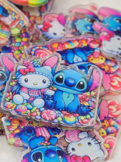 Blue Alien and HK Acrylics- 4cm