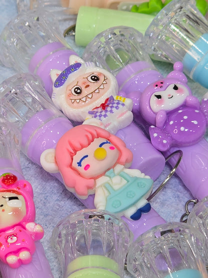 Popmart and Sansan set of 3 mini flashlight