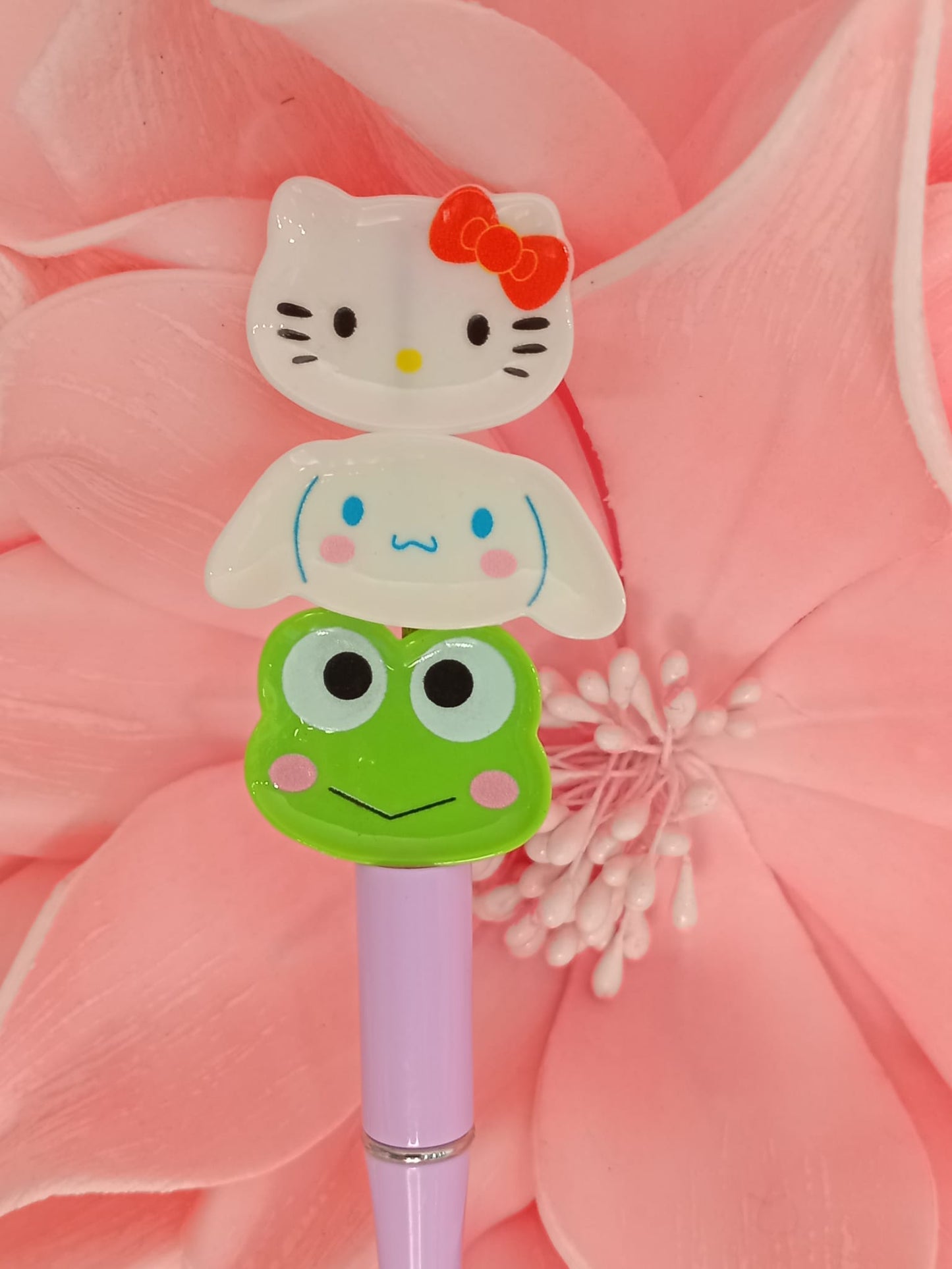 Sanrio head beads (can fit pen)