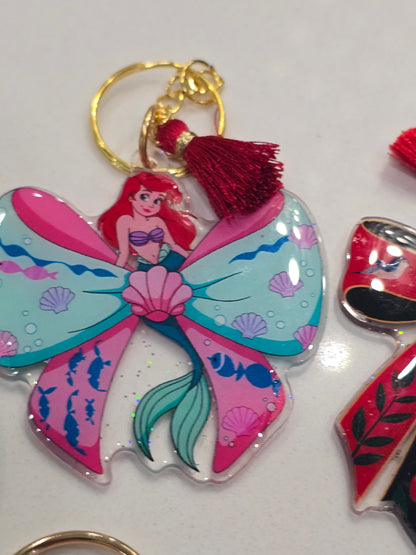 Ariel- Acrylic laser cut keychain
