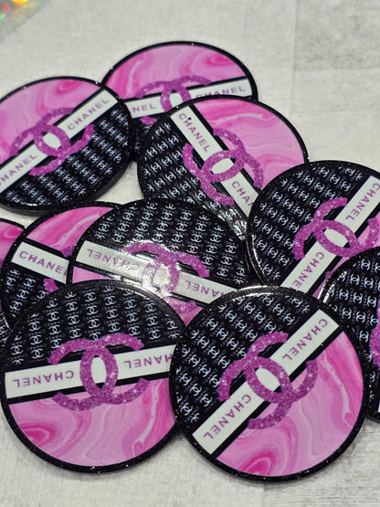 Round CC pinka and black disc