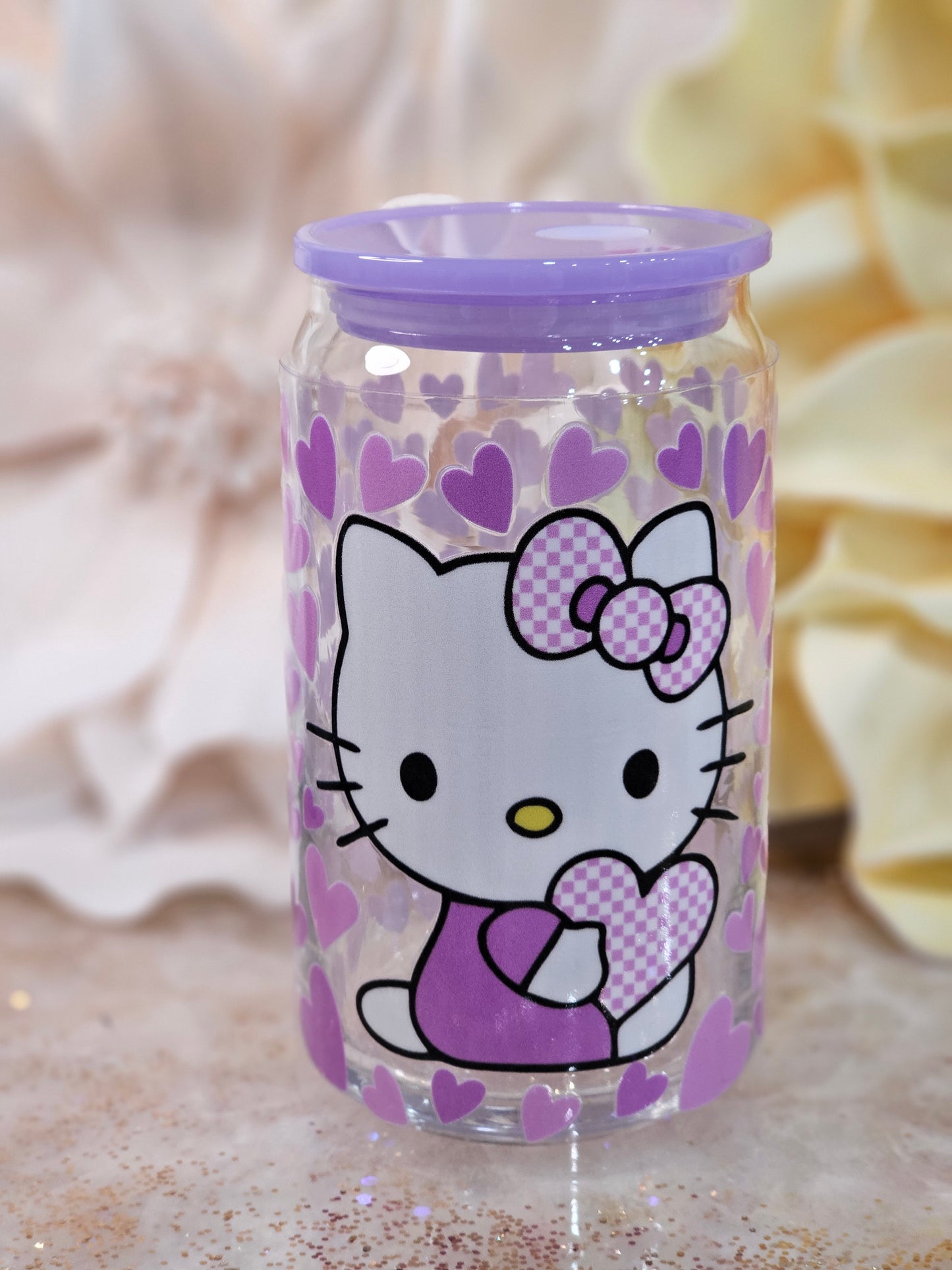 Purple Hello kitty - UV DTF wrap