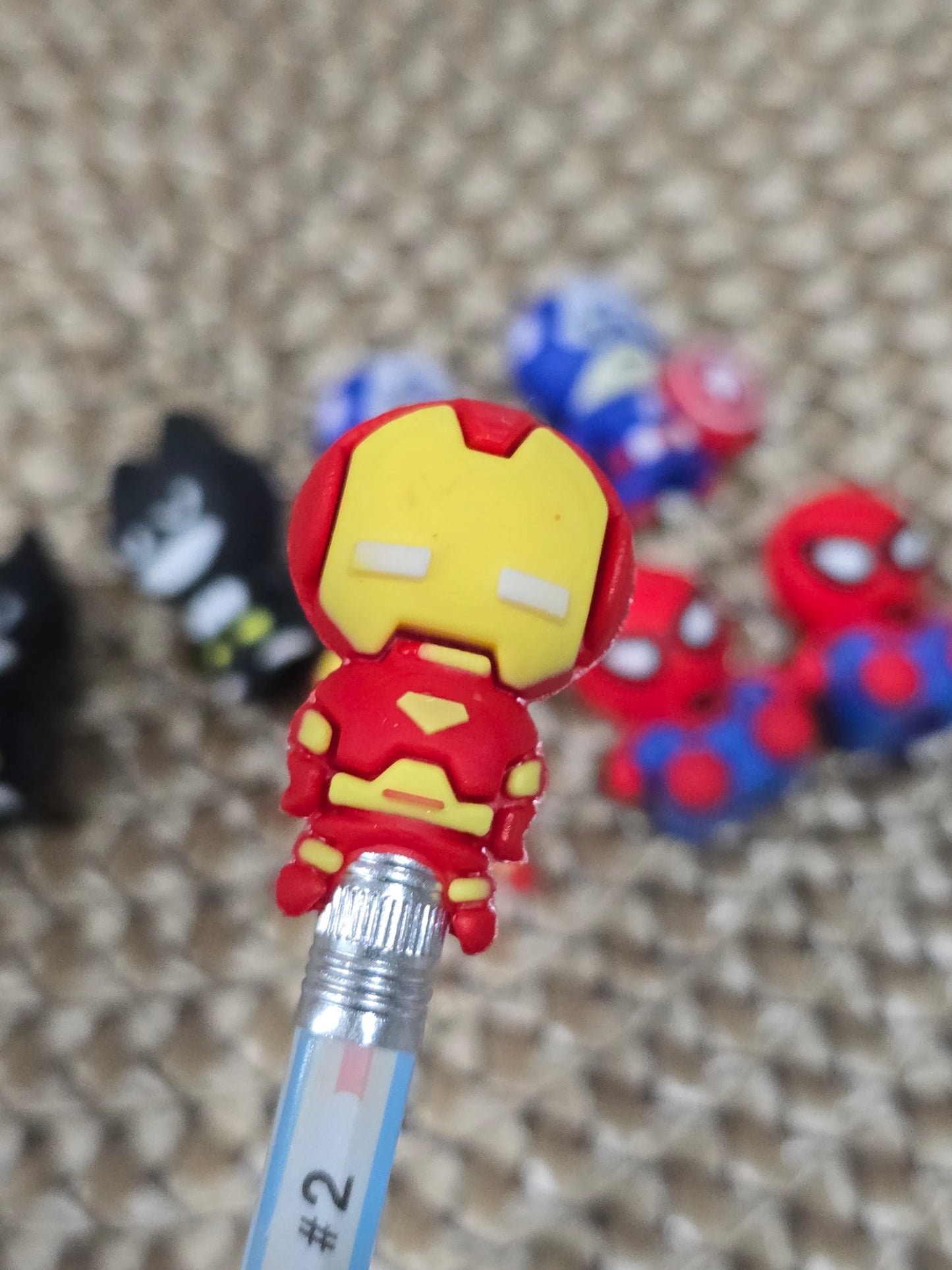 Super heroes Pencil/pen topper