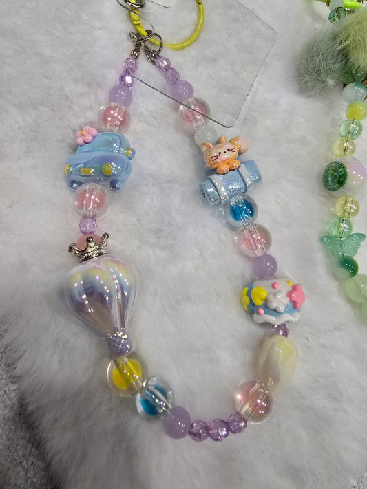 Kawaii Travel and StarBucks green- Phone Chain bundle 2pcs