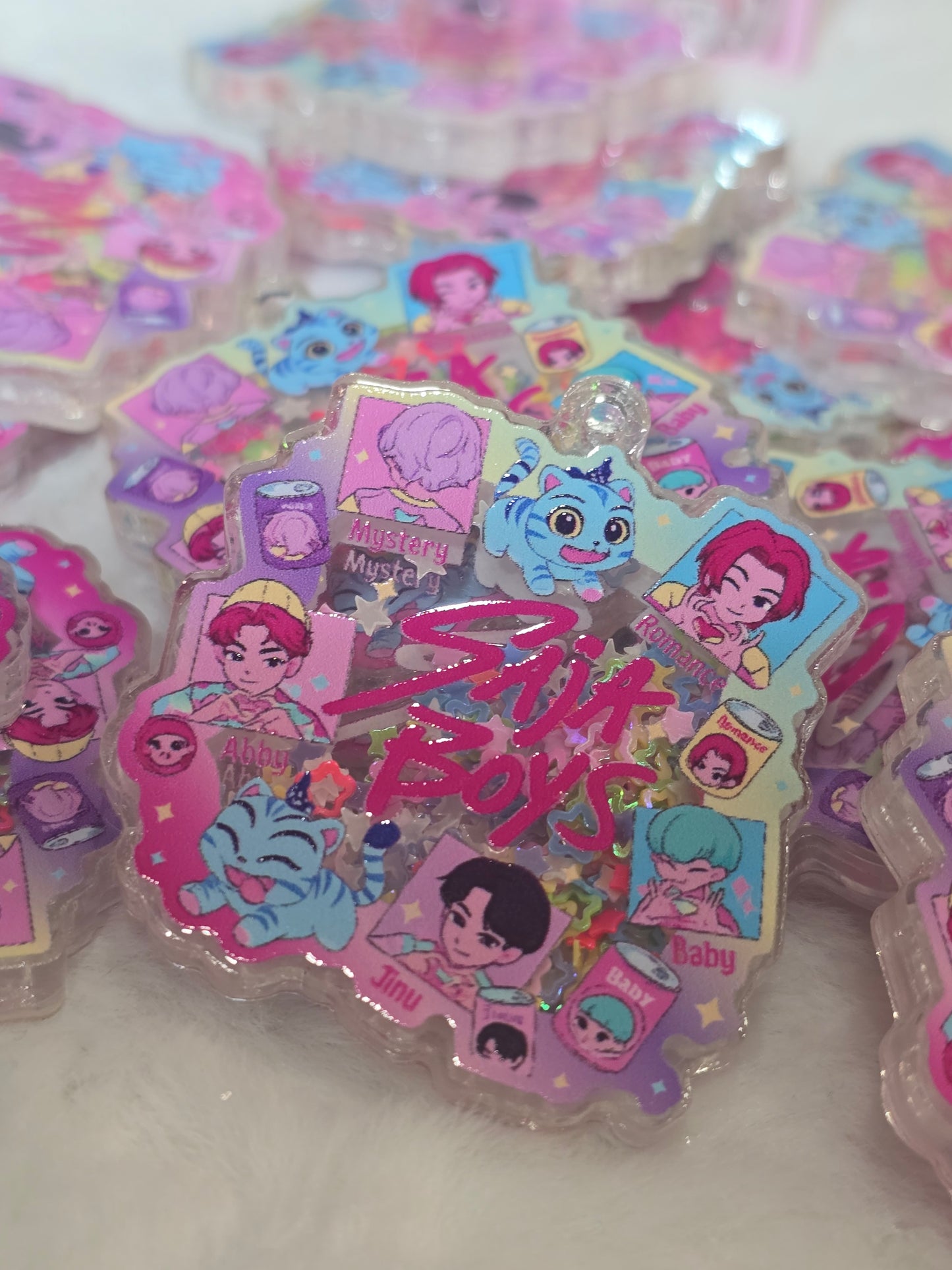 KPDH- Saja boys with cat  Acrylic Shaker