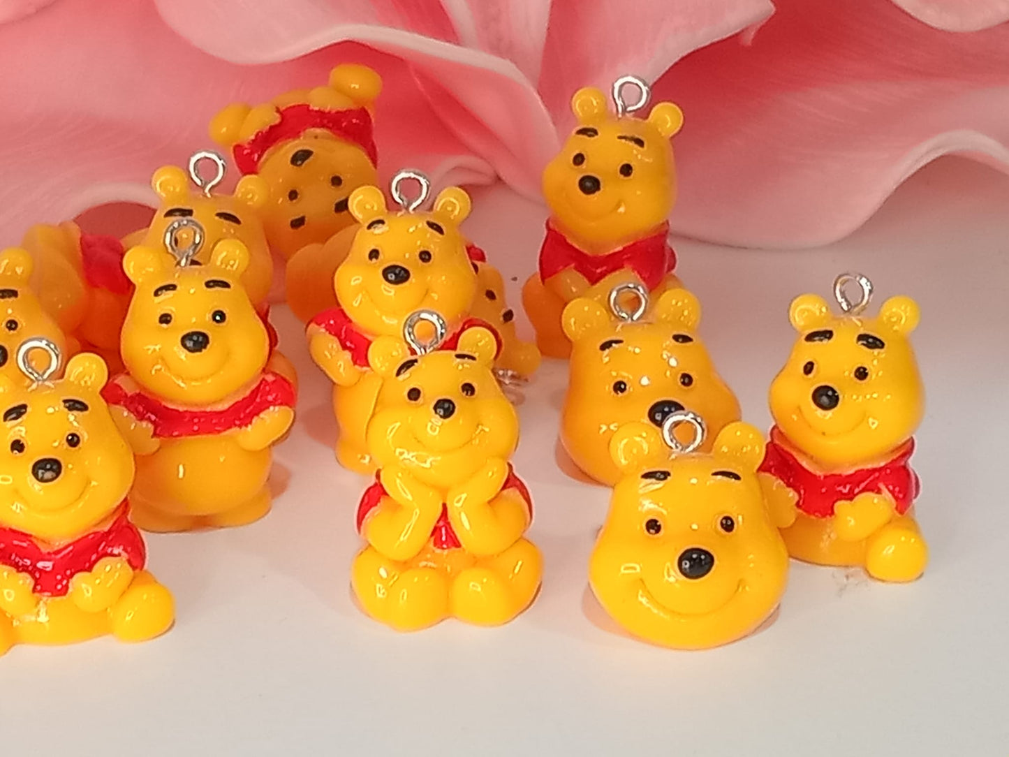 Yellow Bear 3D pendant charms