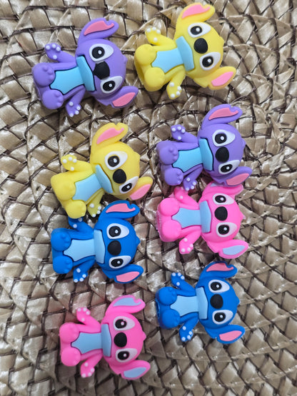 Stitches in Blue,Pink, Yellow ,purple set Pen/Pencil Topper