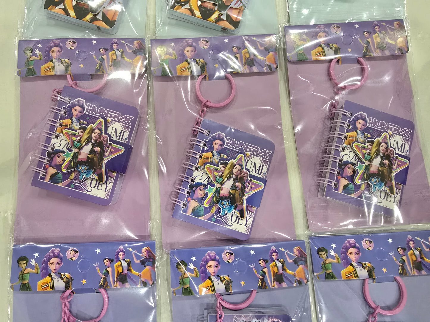 Kp0p Demon Hunter Huntrix Mini Notebook keychain