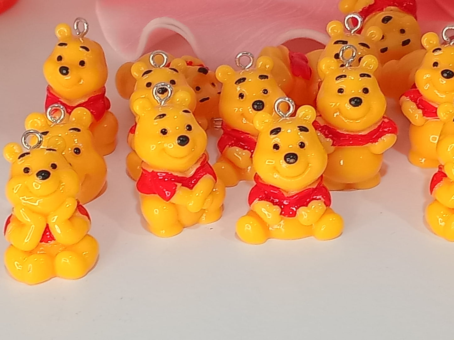 Yellow Bear 3D pendant charms