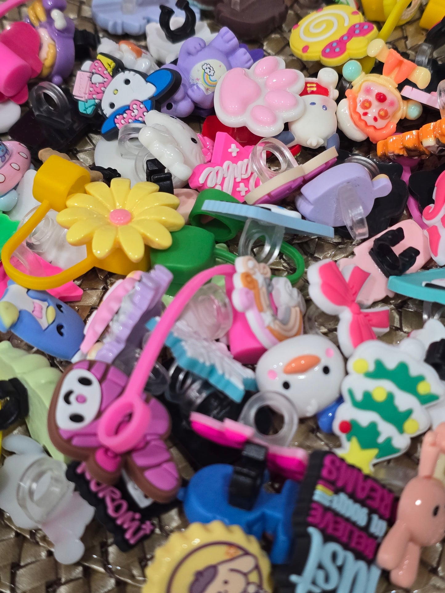 Pen and Straw topper Clearance pack of 60pcs mix