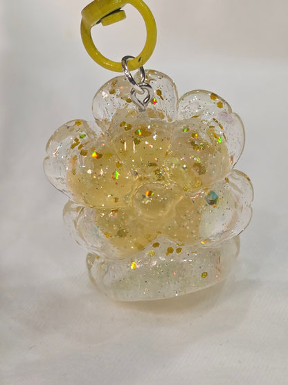 SP Flower yellow - 3D Charms Keychain