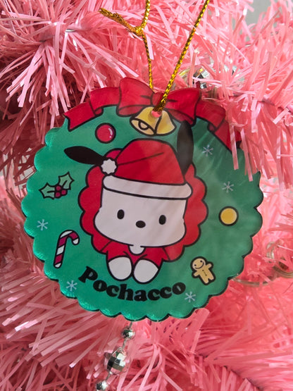 San san Christmas Acrylic Ornaments set