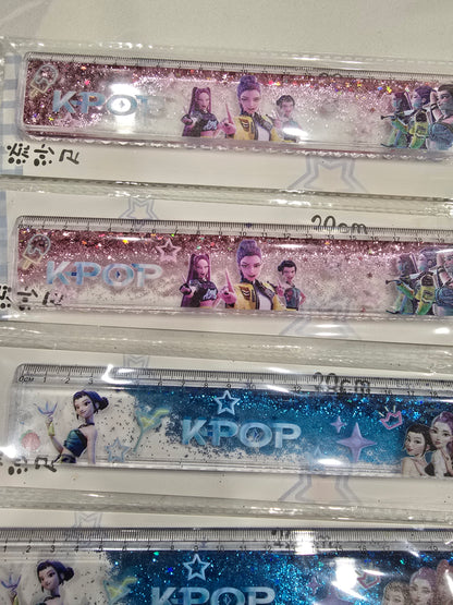 Kpop glittery shaker ruler