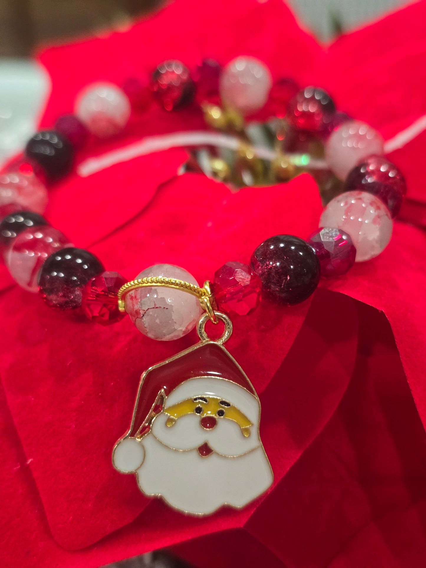 Glass beads Christmas edition 10mm