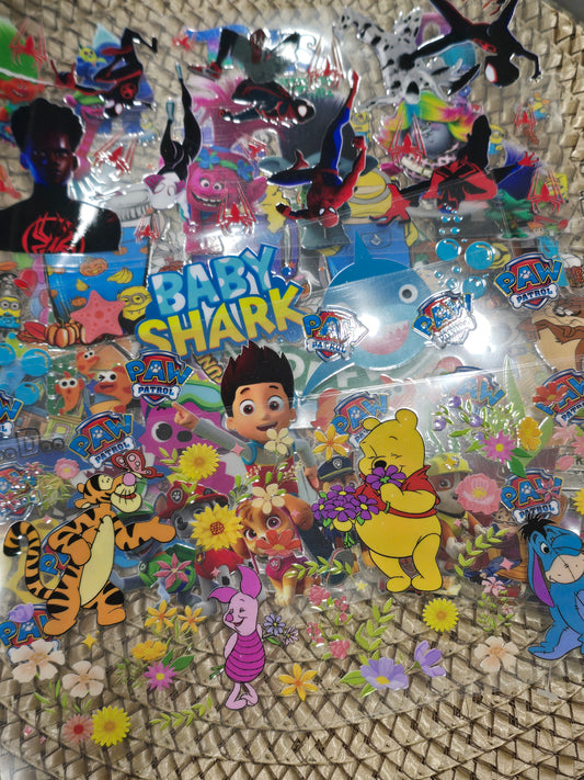 Kids Movie UV DTF Wrap 16oz Bundle mix 10pcs